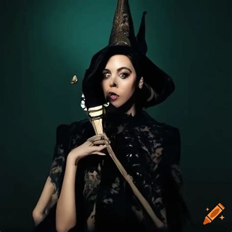 The ethereal grace of Aubrey Plaza as the Yule witch